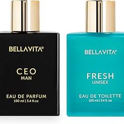 Bella Vita Luxury | Long Lasting 2x100ml Perfume for Man and Woman | CEO Man EDP & Fresh Unisex EDT | Woody, Fresh Premium Fragrance for Unisex-image-61