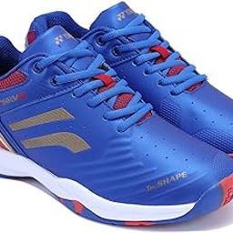 YONEX AKAYU Super 6 TRU Cushion Badminton Shoes (UK 10, Classic Blue Midnight Navy Gold)-image-68