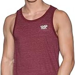 Printed Gym Vest for Men Pack of 1 | Super Combed Cotton Gym Tank | Regular Fit, Scoop Neck Ganji | Breathable, Sleeveless Men's Sports & Yoga T-Shirt-9