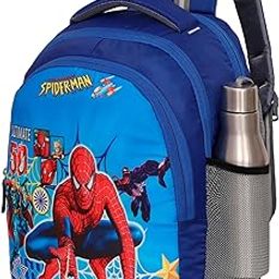 Polyester kids Primary School Backpack, 30 Litres, Cartoon Print, for Nursery to 5th Standard Boys and Girls Tuition Lightweight cartoon Picnic Bag-image-39
