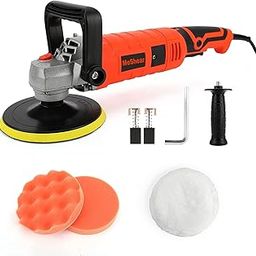 1600W 7 Speed Veriable Speed with (2 Sponge Pads, 1 Woolen pad) 180MM Disc 600-3000 RPM, Electric Car Polishing Machine for Polishing Home Appliance, Furniture, Ceramic, Car, Bike(6 Months Warranty)-image-70
