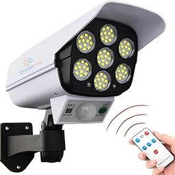 gs GREATERSCAP Solar Panel Powered 77 Led Motion Sensor Light for Home,Outdoor,Garden and Waterproof Security Camera Shaped Wall Lamp with Remote Control-17