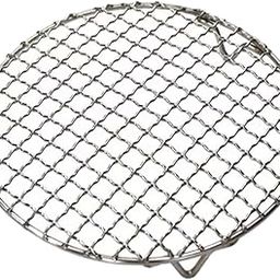 UJEAVETTE Stainless Steel Wire Roaster with Legs Cooking Rack for Camping Party Picnic 24.5cm-image-27