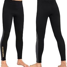 UJEAVETTE® Diving Wetsuit Pants Leggings Snorkeling Spearfishing Pants Man Black M-image-39