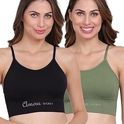 Women's Removable Lightly Padded Sports Bra Pack of 2 S3232N-image-30