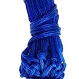 THE STYLE SUTRA Slow Feed Hay Net Portable Hanging Mesh Bag for Full Day Feeding Stall Blue 36inch-image-44