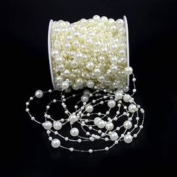 Just Flowers Faux Pearl Beads Chain 3 mm for Jewelry Making, Embellishing Handbags, Garments, Craft Accessories and DIY Projects, Pack of 5 Mtrs (5 Meter, Off White)-image-7