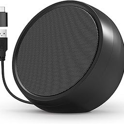 ABRRU USB Computer Speaker for Laptop, External Speakers for Desktop Computer with Crystal Clear Sound, Rich Bass and Volume Buttons, Plug-N-Play (Black)-image-35