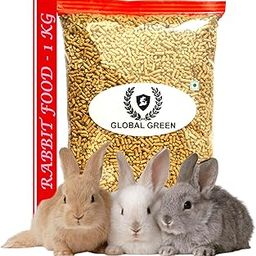 GLOBAL GREEN - Rabbit Flake Feed for Young to Senior for All Variety of Rabbit | Fast Growing Premium RABIT Feed (1KG)-image-72