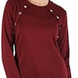 Women Maroon Cotton Blend Solid Sweatshirt-image-54