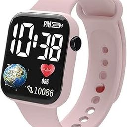 OscarEnterprises - Pink - LED Display Kids Watch for Boys & Girls | Smart Watch | Digital Dial Waterproof Smart Smart Display | Design Led Watch Waterproof | Bluetooth Smartwatch-image-75