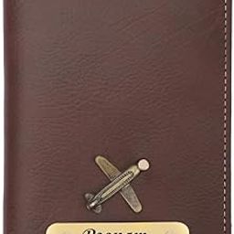 Personalized Leather Name Men/Women Passport Cover | Customized Gift for Boyfriend Girlfriend Friend Husband Wife Father & Mother (Dark Brown)-image-7