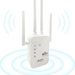 WR10 WiFi Range Extender for Home | 300Mbps, 2500 SQ FT Coverage, 20 Devices | 2.4GHz Single Band WiFi Signal Booster with 2 Ethernet Ports, 4 Antenna | Plug & Play |Router & Access Point Mode-10