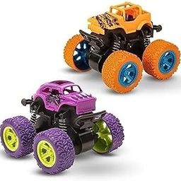 TOYTONIC 4x4 Mini Monster Trucks for Kids – Push & Go Friction Powered Cars | 360° Stunt Spin Action | Pack of 2 Off-Road Vehicles | Toy Cars for Boys Ages 3–8 | Birthday Gift (Colors May Vary)-image-43