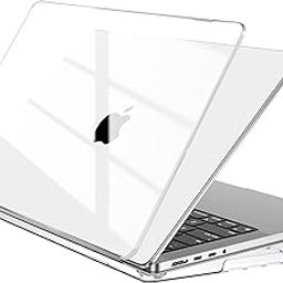 Case Compatible for New MacBook Pro 14 inch 2024-2021,M4 A3112 A3185 A3401 M3 A2918 A2992 M2 A2779 M1 A2442 Pro Max Chip with Touch ID,Laptop Plastic Hard Shell Cover,Smooth Shiny,Crystal Clear-23