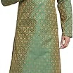 Men Silk Blend Jacquard Paisley Kurta & Churidar Set-image-10