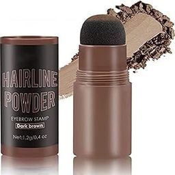 Walvia Natural Hairline Powder, Shading Sponge Pen, Quick Hair Root Touch-Up, Long-Lasting & Matte Finish, Waterproof Hair Root Touch up, Helps Cover Grey Roots & Bald Spots Instantly (Dark Brown)-19
