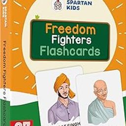 SPARTAN KIDS Freedom Fighters Flash Cards for Kids Cognitive_Skills| 27 Early Learning Flash Cards Easy & Fun Way of Learning 1 Year to 6 Years Babies-22