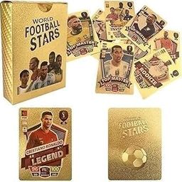 World Cup 2024 Star Cards 55 Gold foil Football Gold Cards for Football Fans and Collectors UEFA Champions League & Euro 2024-24