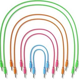 ExcelValley - 8-Pack - Mono Modular Patch Cables TS 3.5mm 1/8 inch Eurorack Synthesizer [8D-Pack]-image-78