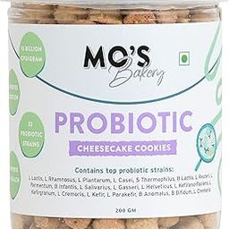 Mo's Probiotic Cookies,200 G | Cheesecake Digestive Cookies | Probiotic Supplement With 13 Billion CFU | 33 Probiotic Strains | Improve Digestion & Gut Health | Acidity Relief-27