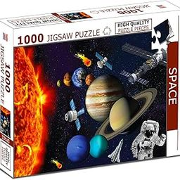 BRIJBASI Space Jigsaw Puzzles 1000-Piece for Kids and Childrens “ Educational Challenging Science Space, Gifts, Fun and Creative Game All Country Name with Capitals - Ages 9+ (1000 Pcs)-image-67