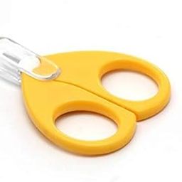 Baby Safety Scissors with Circular Cutter Head for Baby's Safety (Multicolor)-0