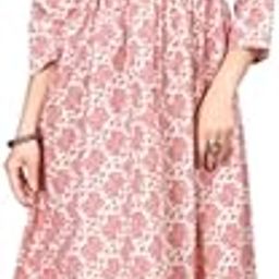 Women's Cotton Printed Anarkali Maternity Feeding Kurti with Zippers-image-1