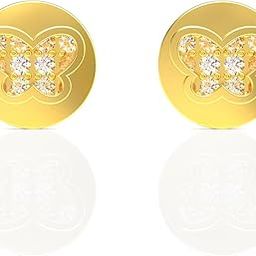 WHP Gold Earrings for Women | BIS Hallmark Certified Gold Earrings | Gold Studs - Hoops for Women | Fashion Jewellery for Women | Great for Gifting-image-42