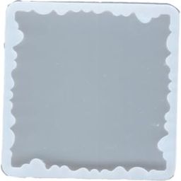 BanteyBanatey® Square Agate Design Mould| Resin Art Silicone Casting Mould | Epoxy Mold | Silicon Jewellery Moulds| DIY Coaster Mold Agate 2" (Pack of 1, White)-picture-21