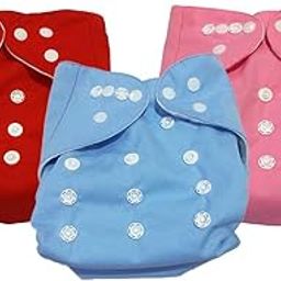 Ineffable Baby Reusable Cloth Diaper Nappies |Nappy Pants| for Newborn Child Toddler Infant Combo of 3 Piece (Assorted Colours) 0-2 years (Insert Pad Not Included) - Pack of 3-picture-12