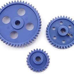 Electronic Spices COMBO OF Blue Gear Plastic Wheel in For DC Motor DIY Model Toys-image-69