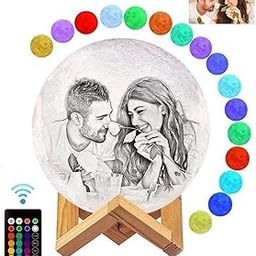 MODERNARTT Personalized 3D Printed Photo Moon lamp Unique Personalized Gift for Friend, Husband, Wife,Brother,Friends, Boyfriend, Girlfriend, Sister (16 Color Rechargeable, 10 CM)-picture-10