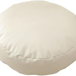 THE STYLE SUTRA Round Floor Cushion 40cm Soft Floor Pillow for Office Bay Window Living Room Beige White-image-74