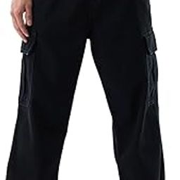 Men Casual Jeans | Baggy Fit with Cargo Pockets & Drawstring Closure | 100% Cotton Smooth Fabric for Streetwear, College & Everyday Comfort-image-34