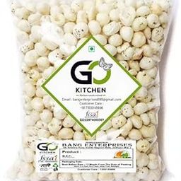 GO KITCHEN Small Phool Makhana - 500gm | Healthy Low Calorie Snack | Handpicked Lotus Seeds/Fox Nuts | Rich in Protein & Fiber | No Preservatives or Artificial Flavors-image-49