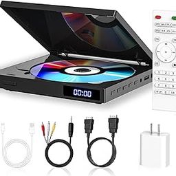 Gaonaway Small DVD Player with HDMI & RCA Output, Region Free, Multi-Format Playback, Compact & Travel-Friendly Movie Player-24