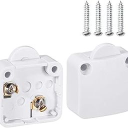 NEXTOY 220V Wardrobe Switch Cabinet Lamp Switch Door Light Switch Automatic ON OFF Light Control Push to Off (PACK OF 2)-image-23