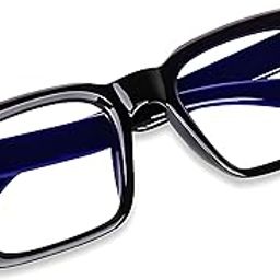 DESEOX Classic Style Men Demo ARC Glass Blue Light Blocking Retro Square Eyeglasses Computer Gaming Acetate Eyewear Frames Anti Glare Unisex-image-97