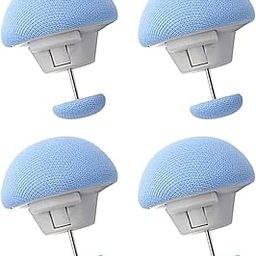 Quilt Holder Duvet Cover Clips, Mushroom Round Fixing Clips With Buttons (Blue, 4)-image-33