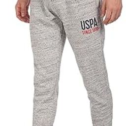 u.s. polo assn. Men's Slim Fit Mid Rise Drawstring Waist Heathered Joggers - Pack of 1-picture-3