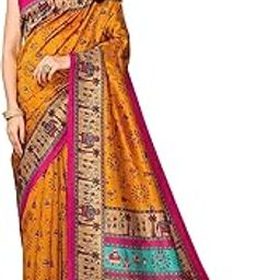 Women's Woven Saree with Matching Unstitched Blouse and Soft Art Silk Fabric Ultimate Comfort-Suitable for Parties, Festivals, Weddings-image-53
