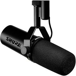 Shure SM7dB Dynamic Vocal Microphone w/Built-in Preamp for Streaming, Podcast, & Recording, Wide-Range Frequency, Warm & Smooth Sound, Rugged Construction, Detachable Windscreen - Black-25