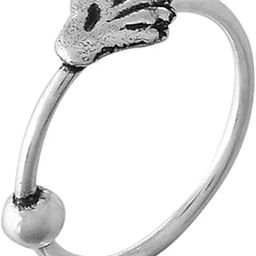 925 Sterling Silver Hand Nose Ring & upper helix earring For Women (10mm- 1PC)-image-49