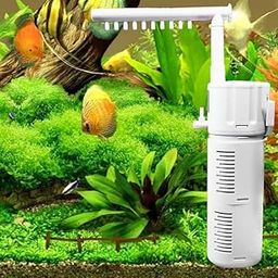 rizopets Fountain Aquarium Filter BL-98F | 9W | 650L/H - Multi-Function Submersible Filtration Pump, Submersible & Efficient Fish Filter, Aquarium Filters for Fish Tank-15
