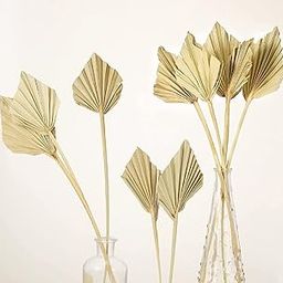 VRB Dec™ Dried Palm Stick Artificial Flowers for Decorating for Table | Faux Flowers for Vases | Decoration Items for Living Room Vase Office, Bedroom, Balcony, Diwali (Natural Palm - 10 Pcs)-image-2