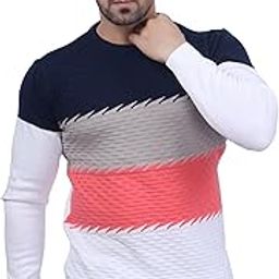 Stylish Pullover Sweater | Round Neck | Men's Sweater | Casual Self Design Sweater for Men | Pullover Texture Sweater-picture-43