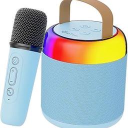 pTron Fusion Bliss 16W Bluetooth Speaker with Wireless Karaoke Mic, 6Hrs Playtime, Vibrant RGB Lights, Voice Effects, Multi-Play Modes (Blue)-4