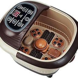 Lifelong LLM279 Corded Electric Foot Spa and Massager with 4 Automatic Rollers & 4 Manual Rollers, Digital Panel, Bubble Bath & Water Heating Technology for Pedicure, Pain relief & Foot Care (1 Year Warranty) Brown-19