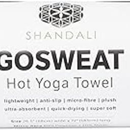 SHANDALI GoSweat Non-Slip Hot Yoga Towel with Super-Absorbent Soft Suede Microfiber in Many Colors, for Bikram Pilates and Yoga Mats.-image-23